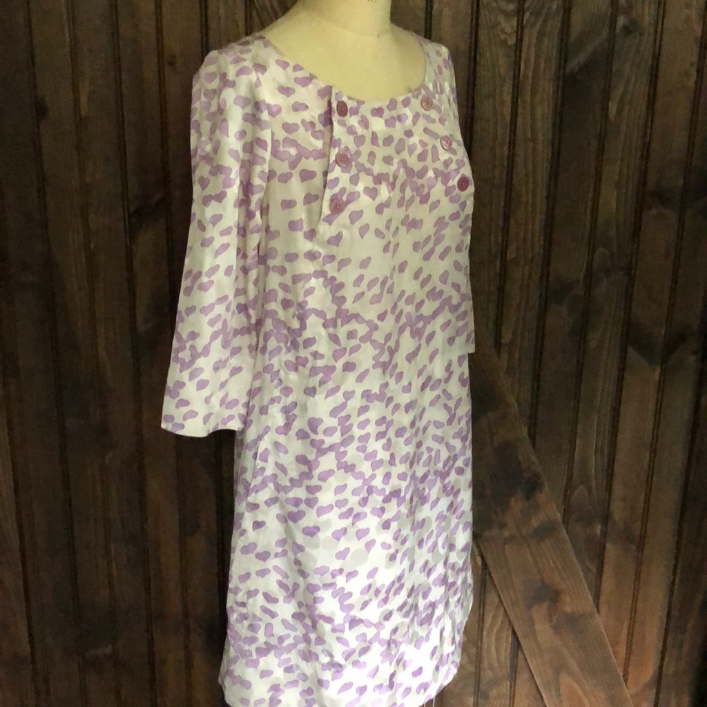 Marc By Marc Jacobs Tunic Dress W Purple Hearts M